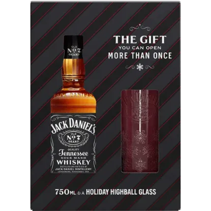 Picture of Jack Daniels Black with Highball Glass Gift